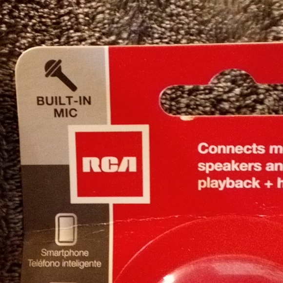 BRAND NEW IN PACK RCA COILED AUX CABLE W/ MICRO - Picture 3 of 5